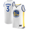 Odoa GS.Warriors #3 Will Richard White Fast Break Replica Player Jerseys - Association Edition