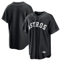 Odoa H.Astros Black Home Game Blank Player Stitched Jerseys
