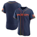 Odoa H.Astros Navy City Connect Limited Elite Home Blank Player Stitched Jerseys