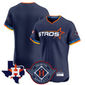 Odoa H.Astros Navy City Connect Texas Patch Vapor Premier Blank Player Limited Elite Home Stitched Jerseys