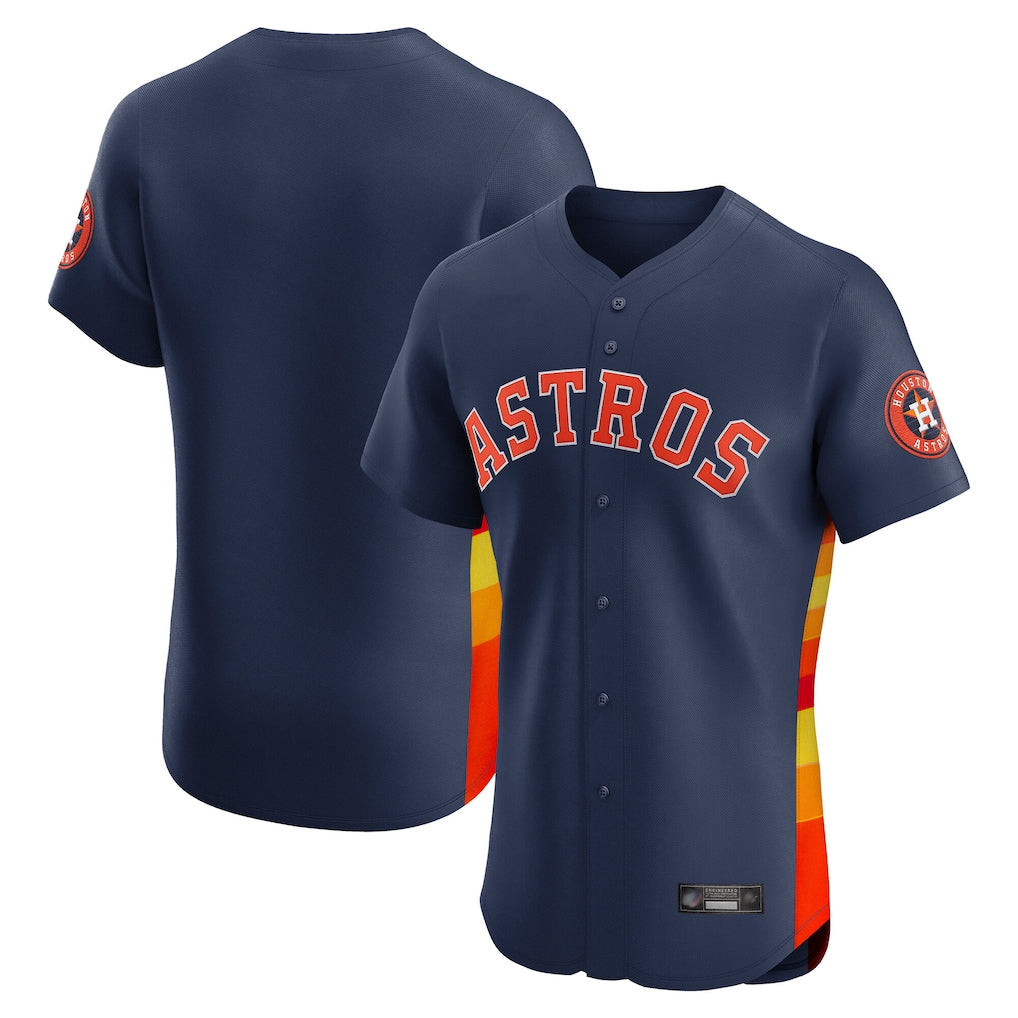 Odoa H.Astros Navy Limited Elite Home Blank Player Stitched Jerseys