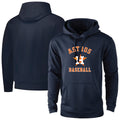 Odoa H.Astros Navy Pullover Hoodie Blank Player Stitched Jerseys