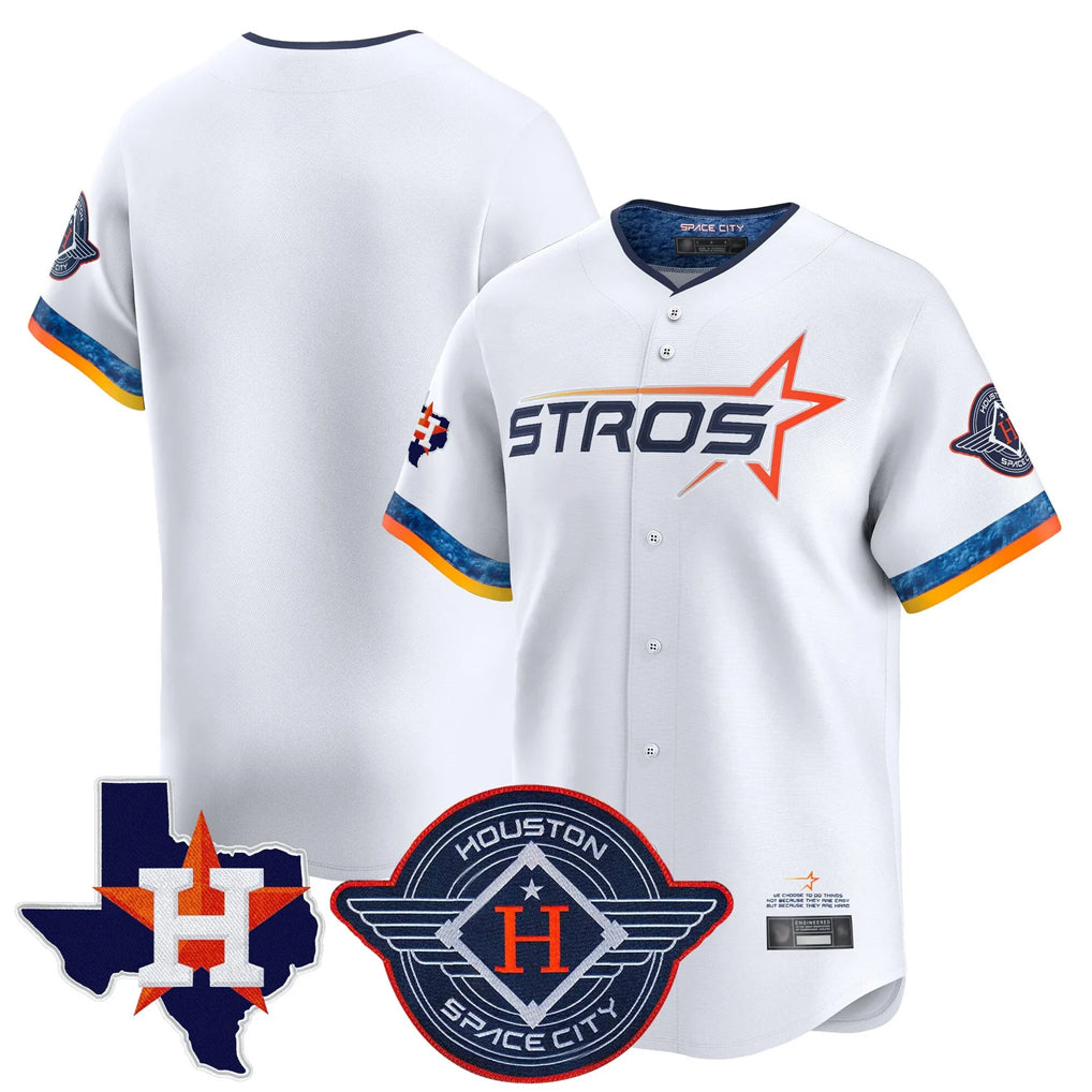 Odoa H.Astros White City Connect Texas Patch Vapor Premier Blank Player Limited Home Stitched Jerseys