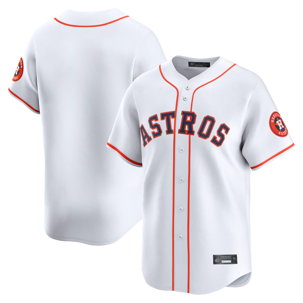 Odoa H.Astros White Home Limited Blank Player Stitched Jerseys