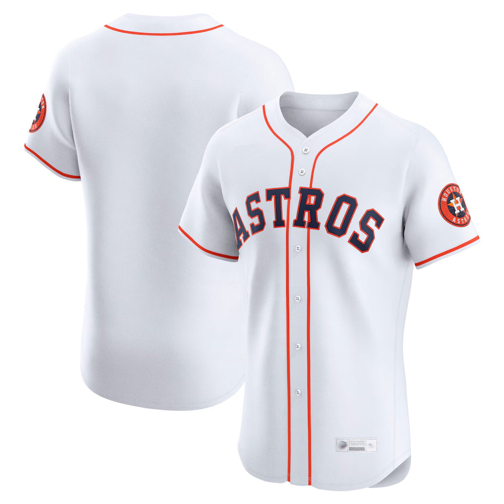 Odoa H.Astros White Home Limited Elite Blank Player Stitched Jerseys