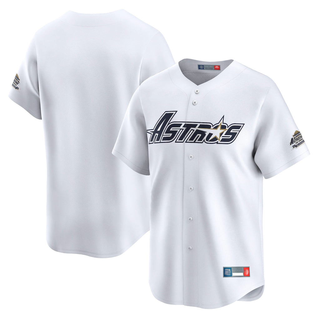 Odoa H.Astros White Throwback Cooperstown Collection Limited Blank Player Stitched Jerseys