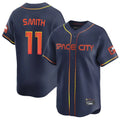 Odoa H.Astros #11 Cam Smith Player Navy City Connect Home Limited Stitched Jerseys