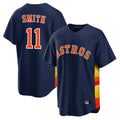 Odoa H.Astros #11 Cam Smith Player Navy Home Game Stitched Jerseys