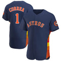 Odoa H.Astros #1 Carlos Correa Player Navy Home Limited Elite Stitched Jerseys