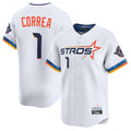 Odoa H.Astros #1 Carlos Correa Player White City Connect Limited Home Stitched Jerseys