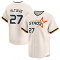 Odoa H.Astros #27 Jose Altuve Player Cream City Connect Limited Home Stitched Jerseys
