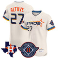 Odoa H.Astros #27 Jose Altuve Player Cream City Connect Texas Patch Vapor Premier Limited Elite Home Stitched Jerseys