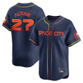 Odoa H.Astros #27 Jose Altuve Player Navy City Connect Limited Home Stitched Jerseys