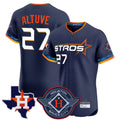 Odoa H.Astros #27 Jose Altuve Player Navy City Connect Texas Patch Vapor Premier Limited Elite Home Stitched Jerseys