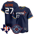 Odoa H.Astros #27 Jose Altuve Player Navy City Connect Texas Patch Vapor Premier Limited Home Stitched Jerseys