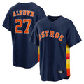 Odoa H.Astros #27 Jose Altuve Player Navy Home Game Stitched Jerseys