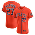 Odoa H.Astros #27 Jose Altuve Player Orange Home Limited Elite Stitched Jerseys