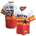 Odoa H.Astros #27 Jose Altuve Player Rainbow Cooperstown Collection T-shirt Stitched Jerseys