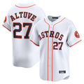 Odoa H.Astros #27 Jose Altuve Player White Home Limited Stitched Jerseys