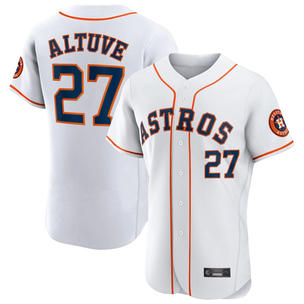 Odoa H.Astros #27 Jose Altuve Player White Limited Elite Home Stitched Jerseys