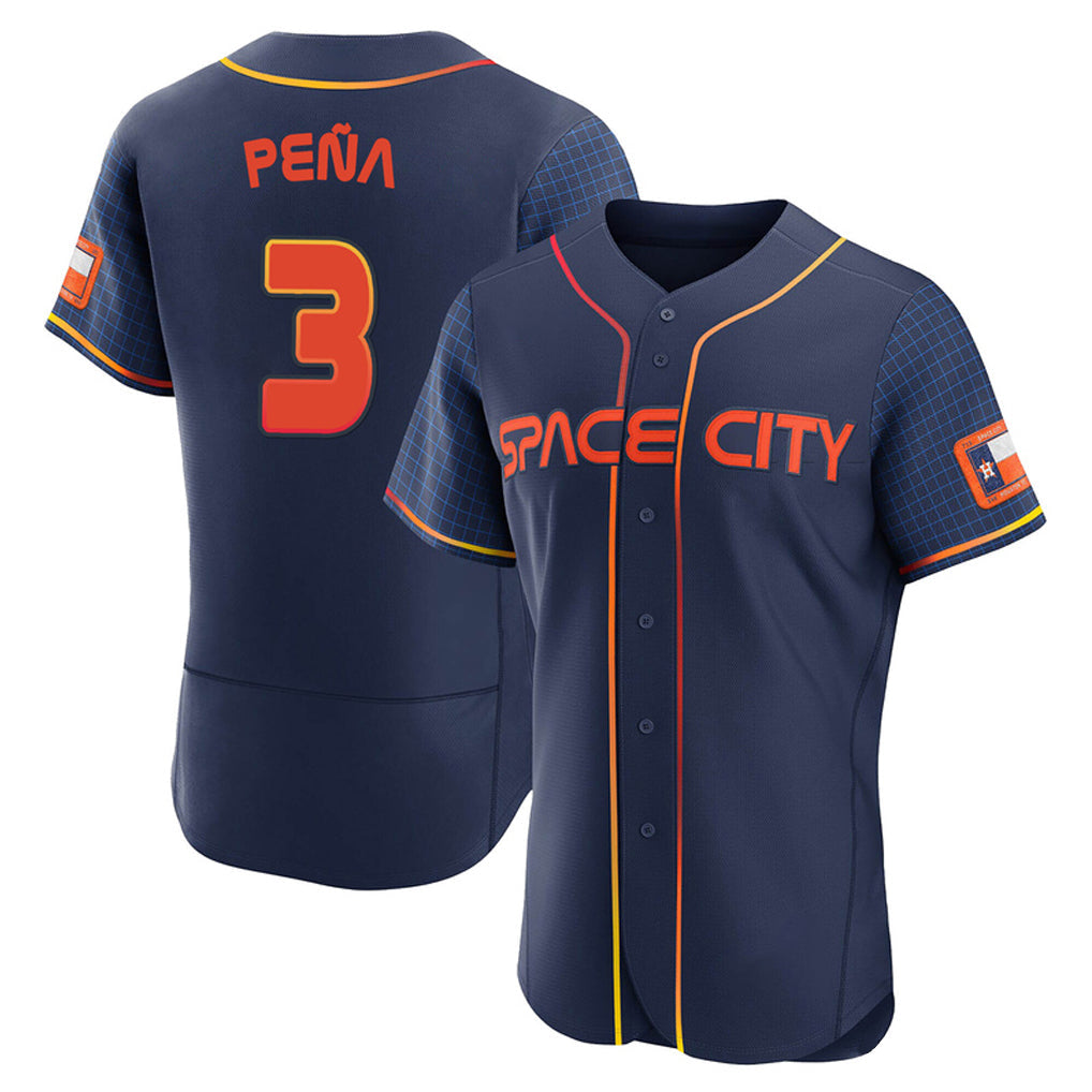 Odoa H.Astros #3 Jeremy Pe?a Player Navy City Connect Limited Elite Home Stitched Jerseys