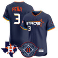 Odoa H.Astros #3 Jeremy Pe?a Player Navy City Connect Texas Patch Vapor Premier Limited Elite Home Stitched Jerseys