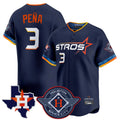 Odoa H.Astros #3 Jeremy Pe?a Player Navy City Connect Texas Patch Vapor Premier Limited Home Stitched Jerseys