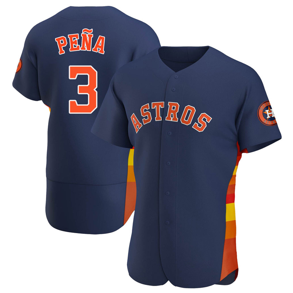 Odoa H.Astros #3 Jeremy Pe?a Player Navy Home Limited Elite Stitched Jerseys