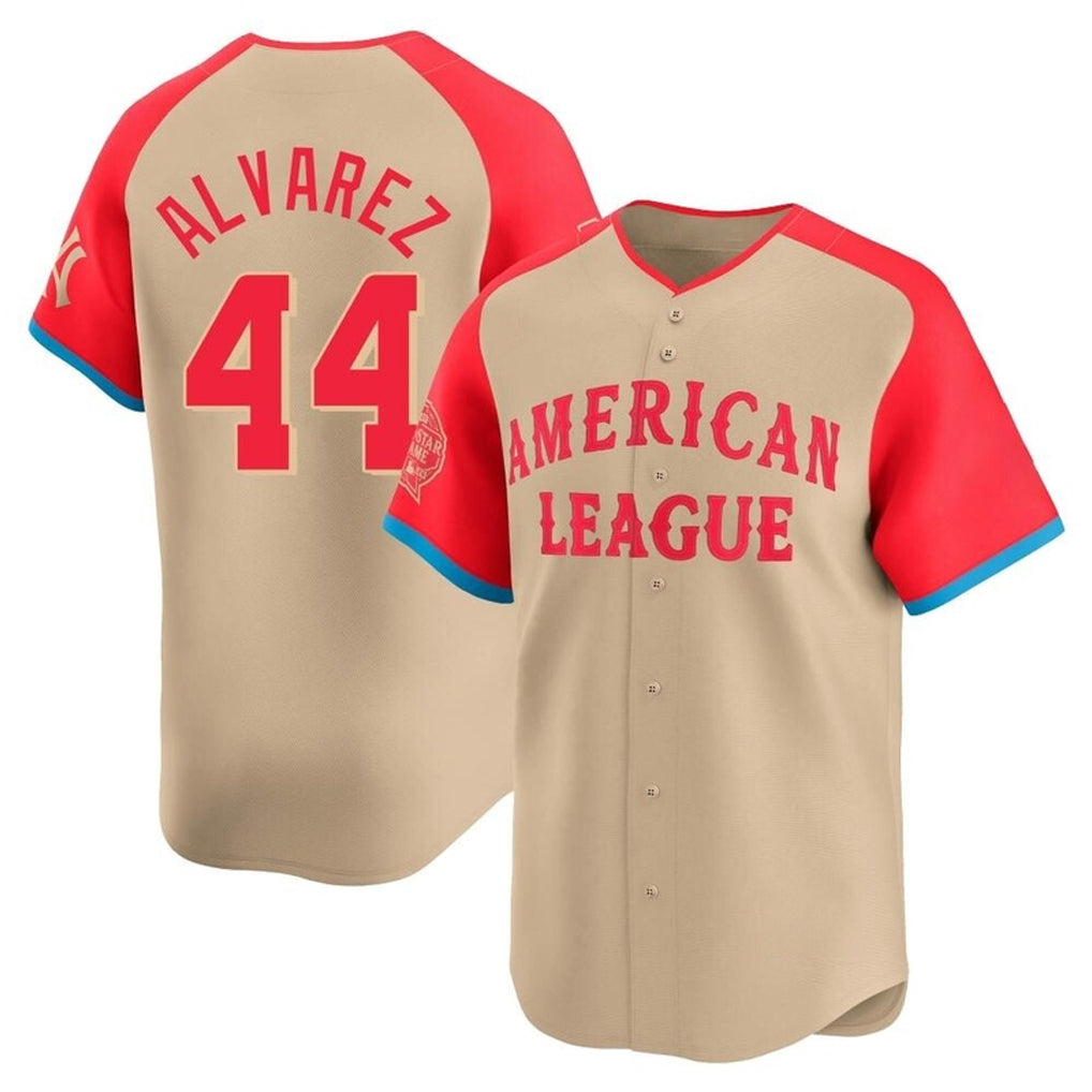 Odoa H.Astros #44 Yordan Alvarez Player Cream American League All-Star Game Limited Stitched Jerseys