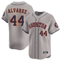 Odoa H.Astros #44 Yordan Alvarez Player Gray Home Limited Stitched Jerseys