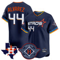 Odoa H.Astros #44 Yordan Alvarez Player Navy City Connect Texas Patch Vapor Premier Limited Home Stitched Jerseys