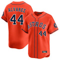 Odoa H.Astros #44 Yordan Alvarez Player Orange Home Limited Stitched Jerseys
