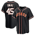 Odoa H.Astros #45 Tatsuya Imai Player Black Fashion Out Home Game Stitched Jerseys