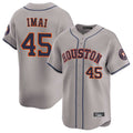 Odoa H.Astros #45 Tatsuya Imai Player Gray Home Limited Stitched Jerseys