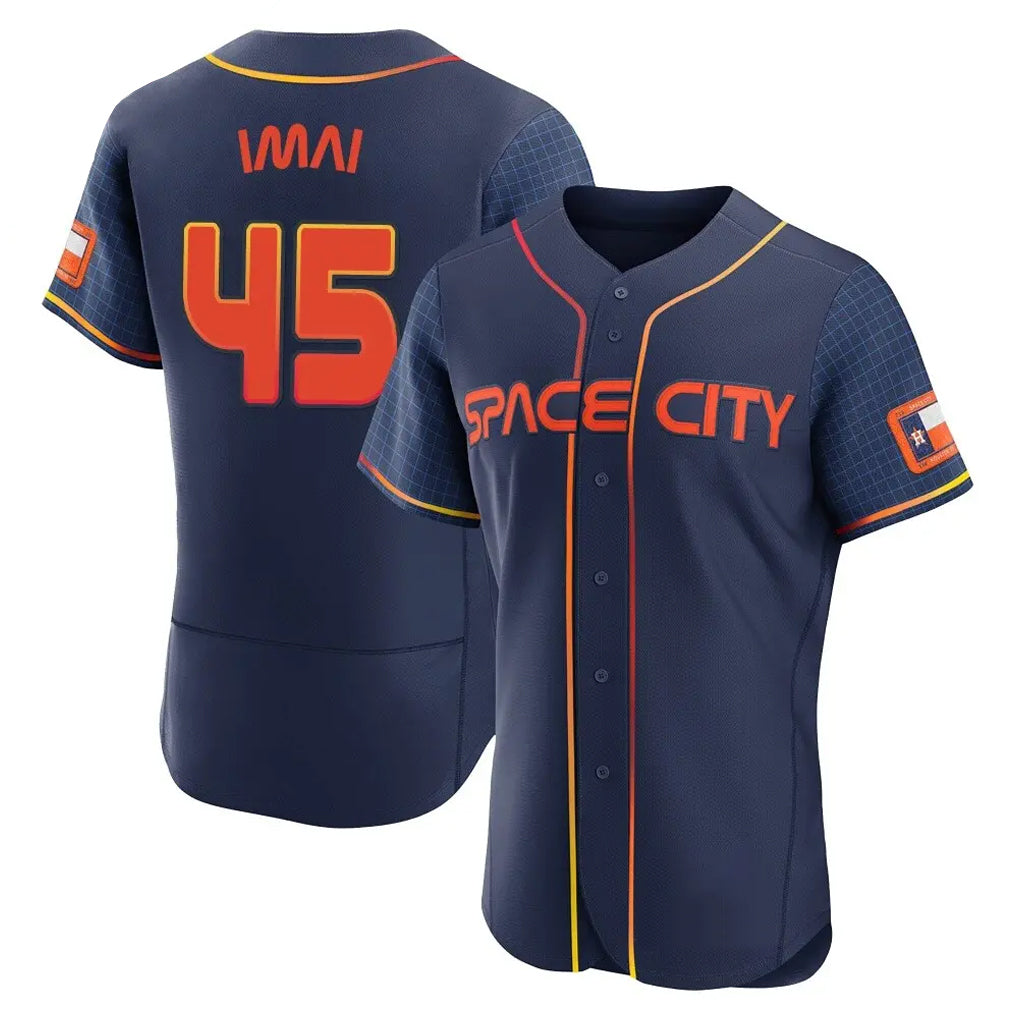 Odoa H.Astros #45 Tatsuya Imai Player Navy City Connect Limited Elite Home Stitched Jerseys