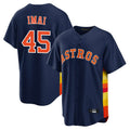 Odoa H.Astros #45 Tatsuya Imai Player Navy Home Game Stitched Jerseys