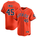 Odoa H.Astros #45 Tatsuya Imai Player Orange Home Limited Stitched Jerseys