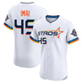 Odoa H.Astros #45 Tatsuya Imai Player White City Connect Limited Elite Home Stitched Jerseys