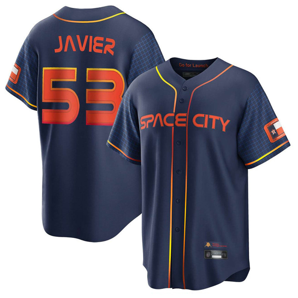 Odoa H.Astros #53 Cristian Javier Player Navy City Connect Home Game Stitched Jerseys