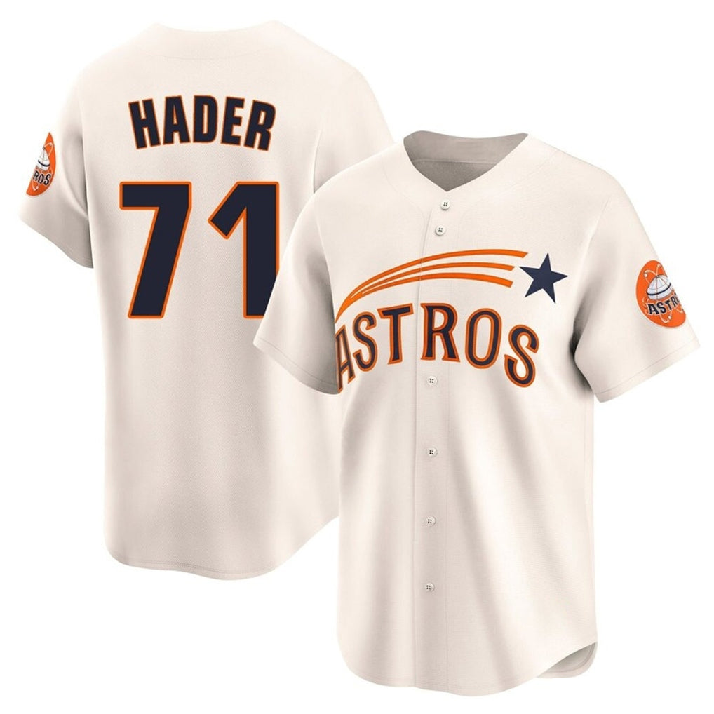 Odoa H.Astros #71 Josh Hader Player Cream Throwback Cooperstown Collection Limited Stitched Jerseys