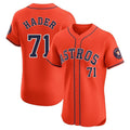 Odoa H.Astros #71 Josh Hader Player Orange Home Limited Elite Stitched Jerseys