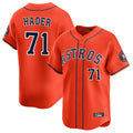 Odoa H.Astros #71 Josh Hader Player Orange Home Limited Stitched Jerseys