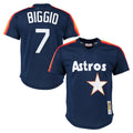 Odoa H.Astros #7 Craig Biggio Player Navy Mitchell & Ness Cooperstown Mesh Limited Stitched Jerseys