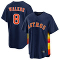 Odoa H.Astros #8 Christian Walker Player Navy Home Game Stitched Jerseys