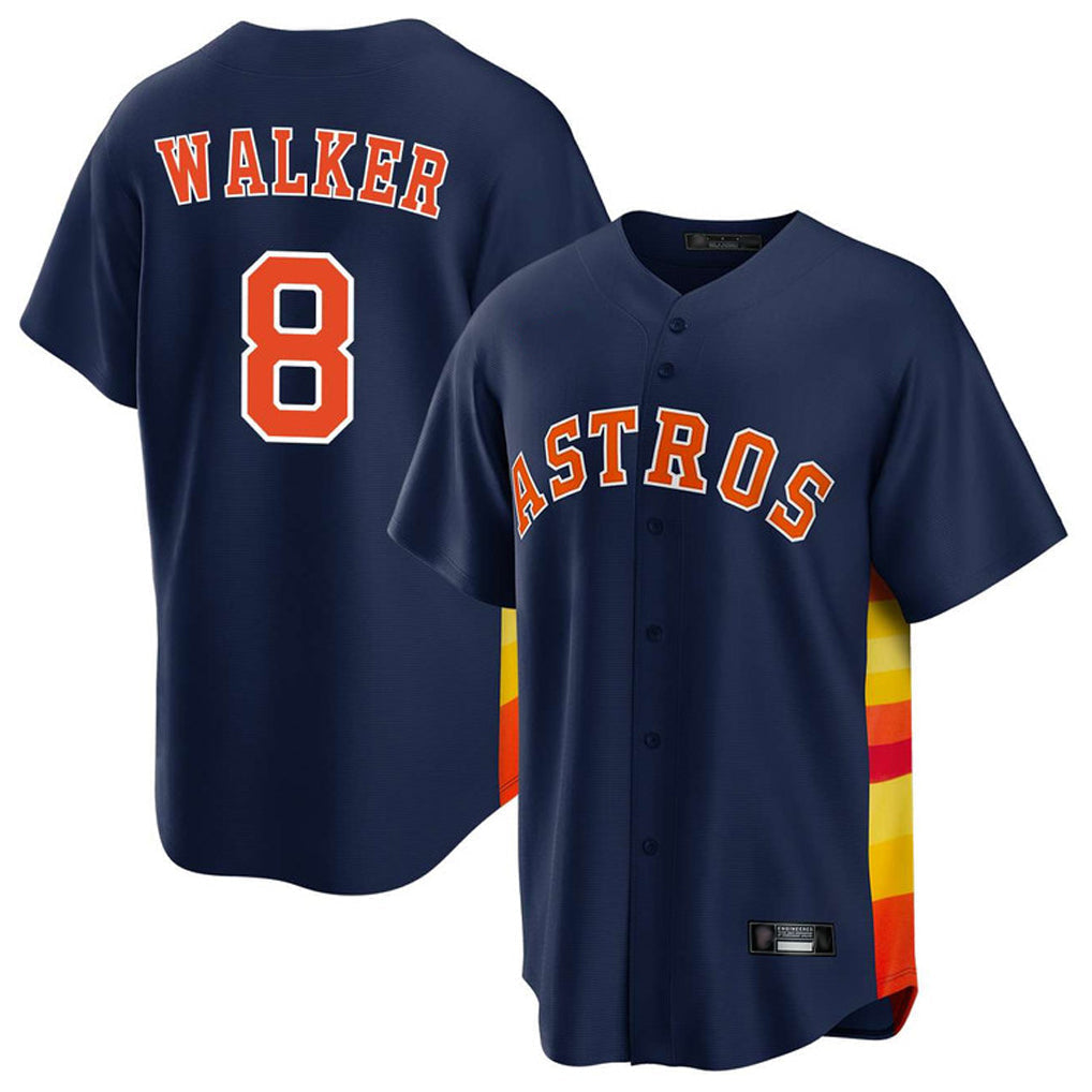 Odoa H.Astros #8 Christian Walker Player Navy Home Game Stitched Jerseys