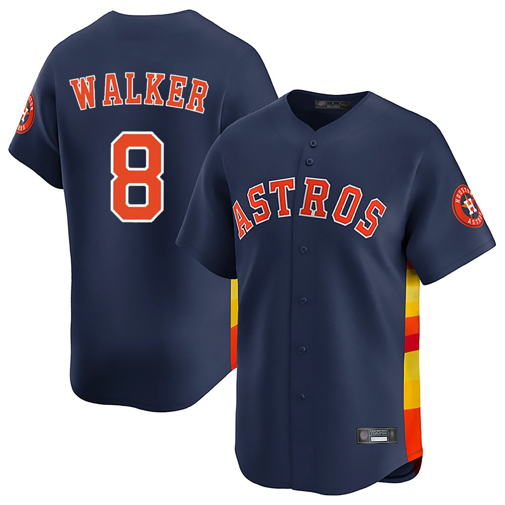 Odoa H.Astros #8 Christian Walker Player Navy Home Limited Stitched Jerseys