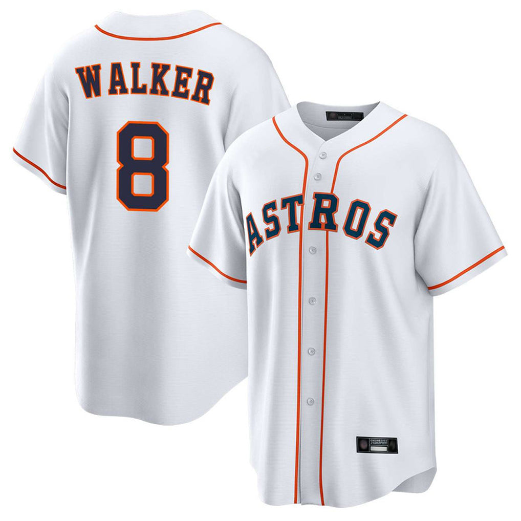 Odoa H.Astros #8 Christian Walker Player White Home Game Stitched Jerseys