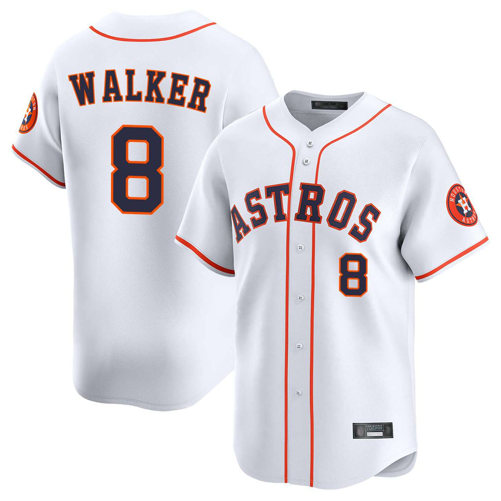 Odoa H.Astros #8 Christian Walker Player White Home Limited Stitched Jerseys