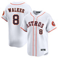 Odoa H.Astros #8 Christian Walker Player White Home Limited Stitched Jerseys