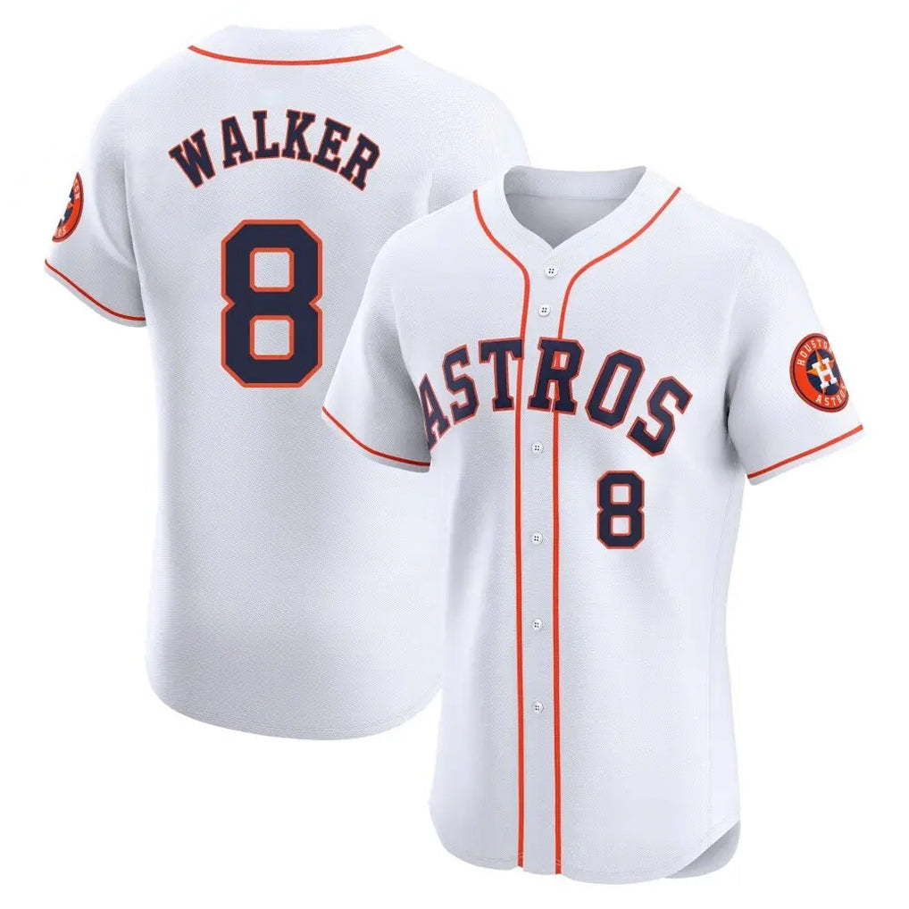 Odoa H.Astros #8 Christian Walker Player White Limited Elite Home Stitched Jerseys